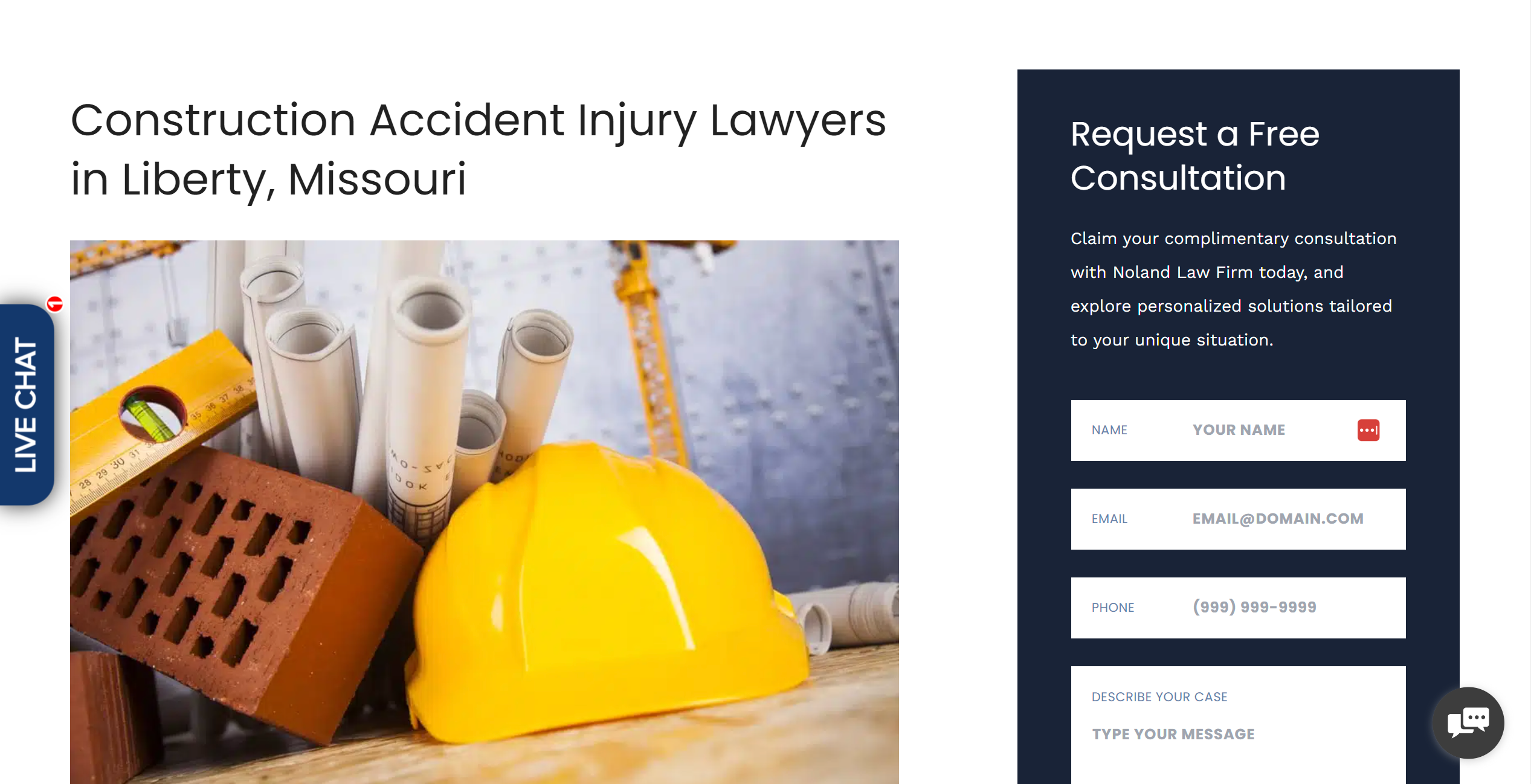 law firm practice area page