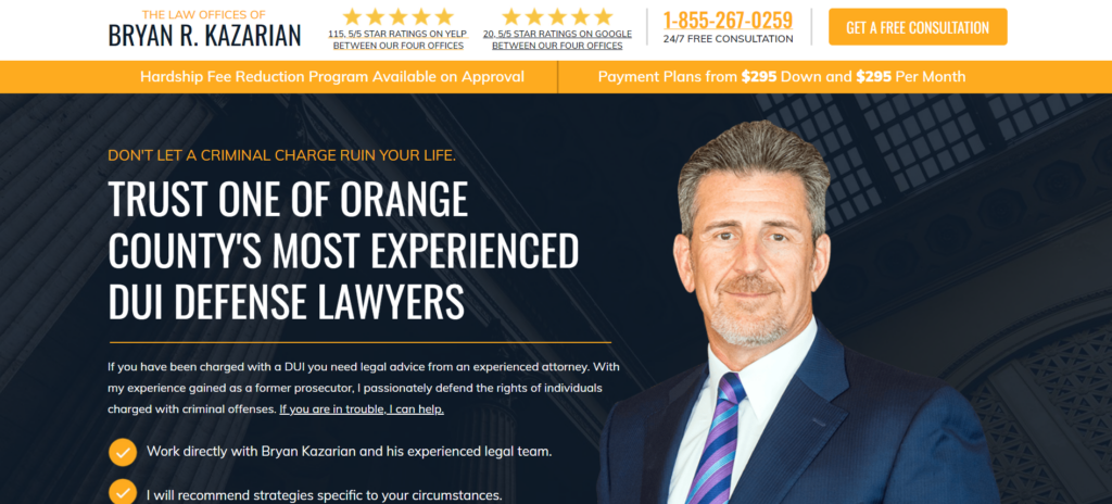 kazarian-law-landing-page