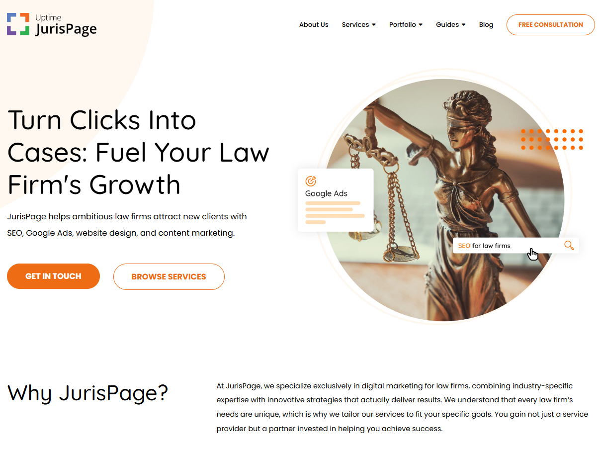 Jurispage website